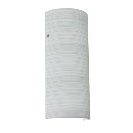 Besa Lighting Torre 14 Wall Sconce, Chalk, Polished Nickel Cap Finish, 1x8W LED 8192KR-LED-PN